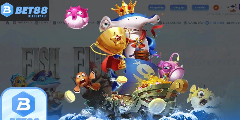 Giao diện bắn cá BET88 sinh động và sắc nét
